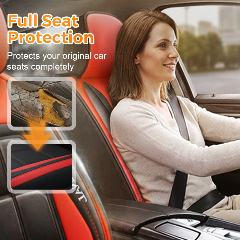 Front Seat Covers for Cars 2-Pack PU Leather – Universal Fit Sedan SUV Truck Protection Wipe-Clean Durable Interior Upgrade | Thomler
