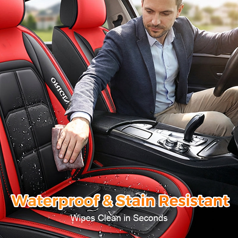 Front Seat Covers – Premium Faux Leather Protection for Cars & SUVs, Fast Install, Stain & Wear Defense | Thomler