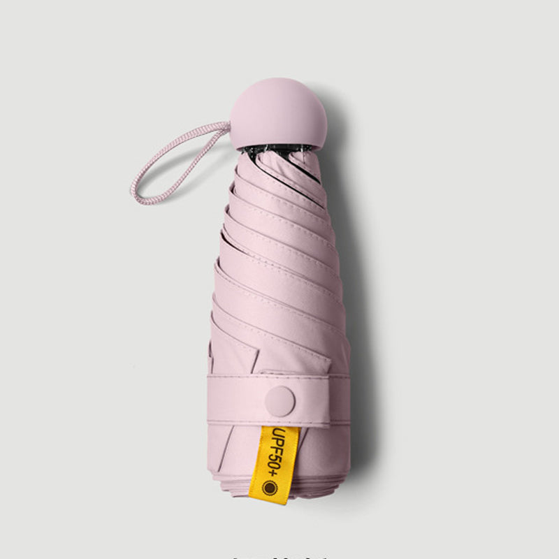 Compact Mini Umbrella with UPF 50+ Sun Protection & Wind-Resistant Frame for Travel, Commute, Everyday Carry | Thomler