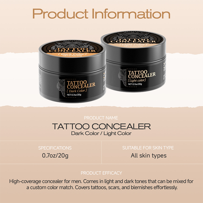 Two-Tone Water-Resistant Concealer Cream for Scars, Blemishes & Skin Discoloration – Custom Match Coverage | Thomler