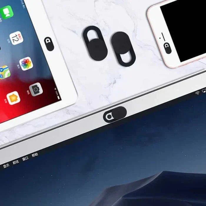 Webcam Privacy Covers Ultra-Thin Sliding Lens Blockers for Laptops Phones Tablets Computers Desktop Security Shield 6-Pack Black White | Thomler
