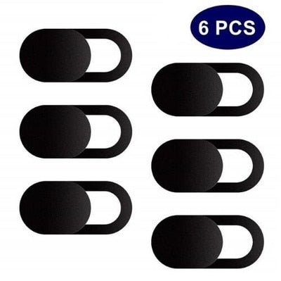 Webcam Privacy Covers Ultra-Thin Sliding Lens Blockers for Laptops Phones Tablets Computers Desktop Security Shield 6-Pack Black White | Thomler