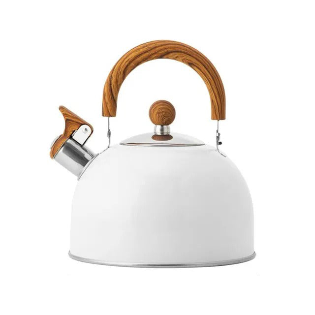 Stovetop Tea Kettle with Whistle and Heat-Safe Grip – 3-Quart Capacity for Gas, Electric & Induction Cooktops | Thomler