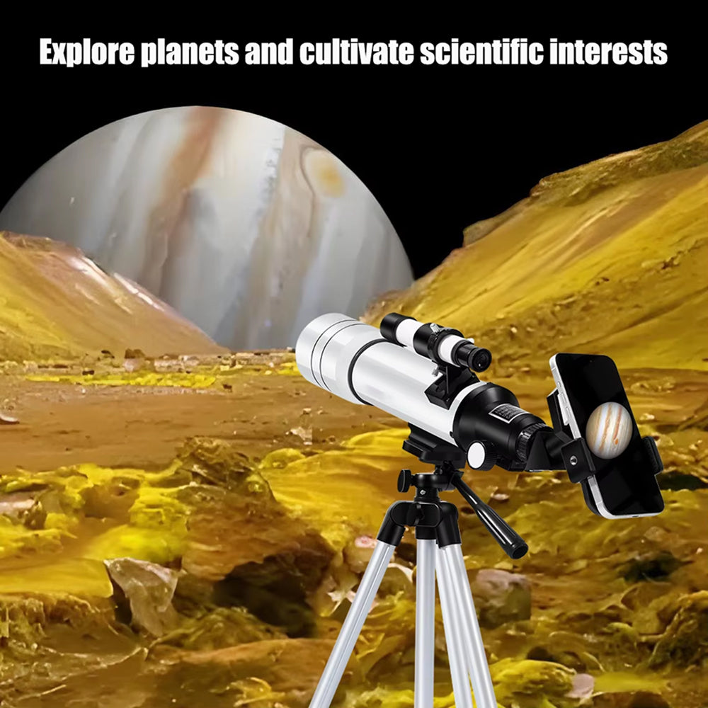 Beginner Refractor Telescope for Kids — 70mm Aperture with Adjustable Tripod & Phone Adapter | Thomler