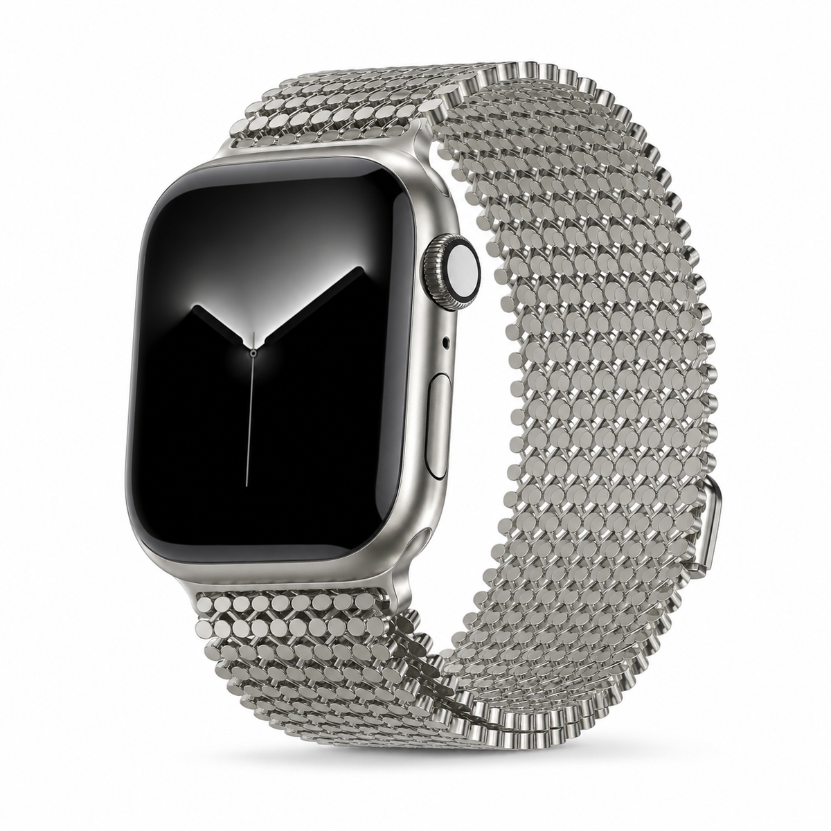 Woven Steel Watch Strap with Magnetic Clasp – Adjustable Metal Band for Apple Watch 38mm–49mm | Thomler