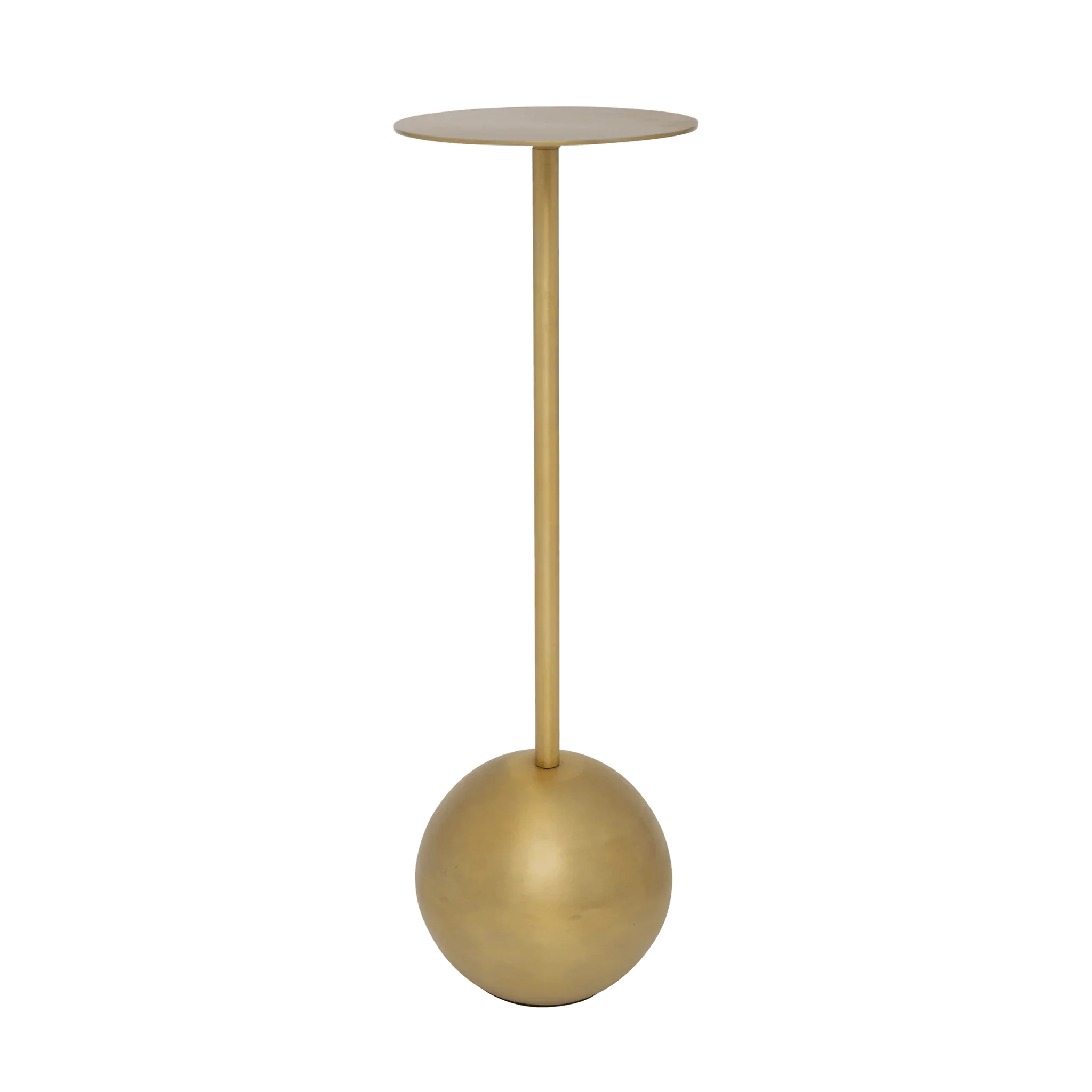 Side Table Aluminium 66.0 cm Minimalist Indoor Gold Black Modern Living Room Accent Table | Thomler