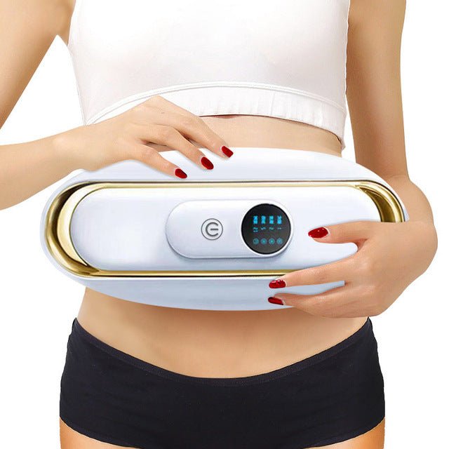 Electric Abdominal Toning Belt with Vibration Therapy – Rechargeable Waist Wrap for Core Sculpting & Comfort at Home or Work | Thomler