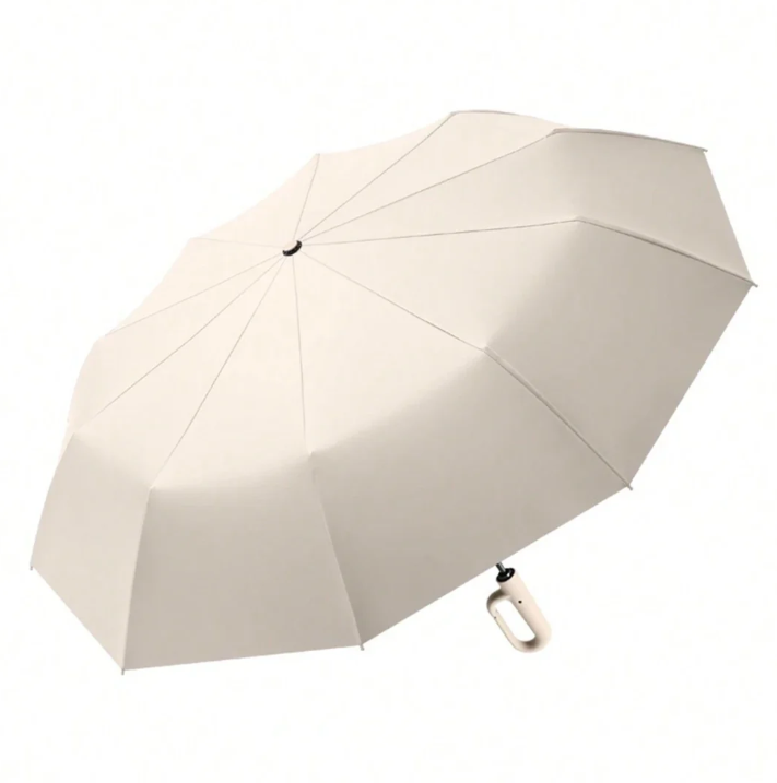 Wind-Resistant Compact Umbrella with Safety Reflectors for Night Visibility, Lightweight Waterproof Canopy for Rain Protection, Foldable Tra | Thomler