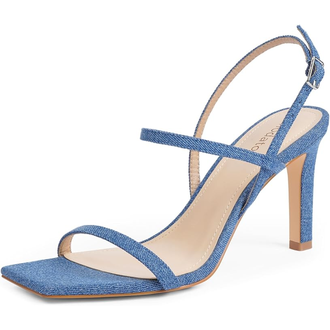 Women's Ankle Strap High Heels with Open Toe for Parties, Weddings & Date Nights | Thomler