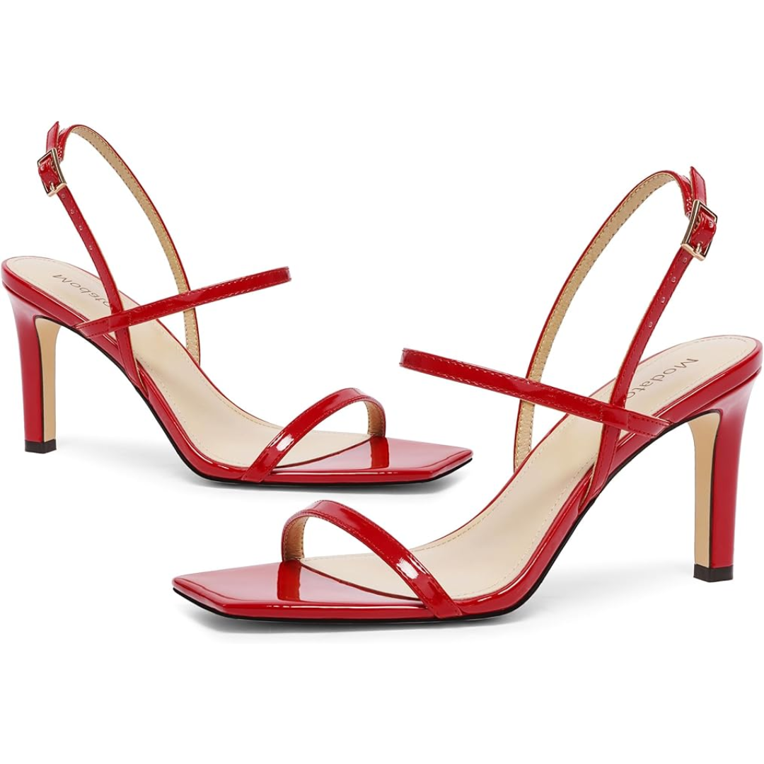 Women's Ankle Strap High Heels with Open Toe for Parties, Weddings & Date Nights | Thomler