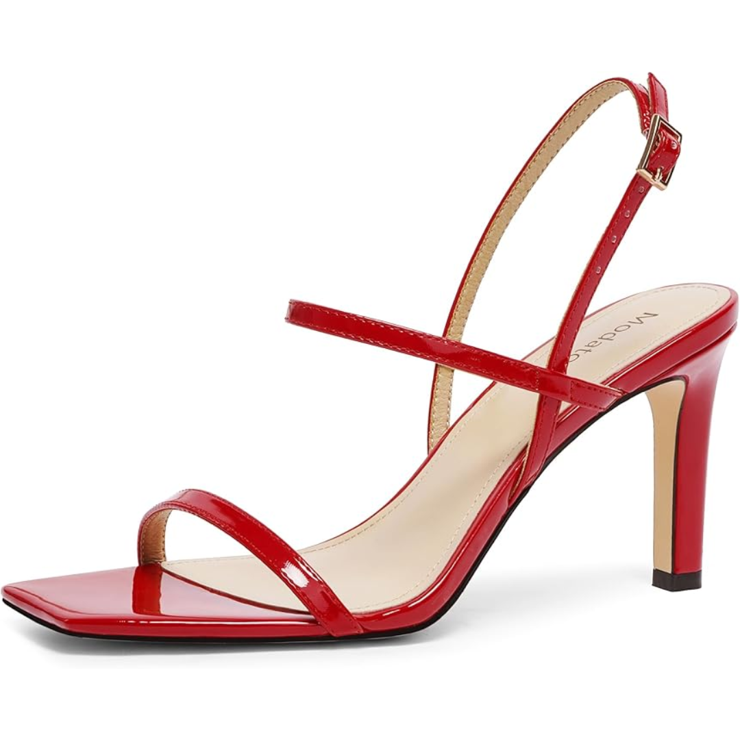 Women's Ankle Strap High Heels with Open Toe for Parties, Weddings & Date Nights | Thomler