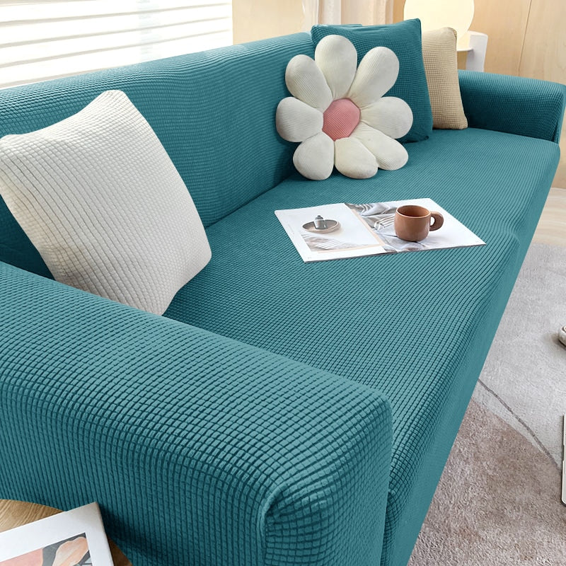 Stretch Sofa Slipcover with Non-Slip Grip – Furniture Protector for Living Room Couch | Fits 1-4 Seater Sofas | Pet & Stain Resistant | Thomler