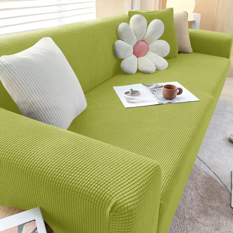 Stretch Sofa Slipcover with Non-Slip Grip – Furniture Protector for Living Room Couch | Fits 1-4 Seater Sofas | Pet & Stain Resistant | Thomler