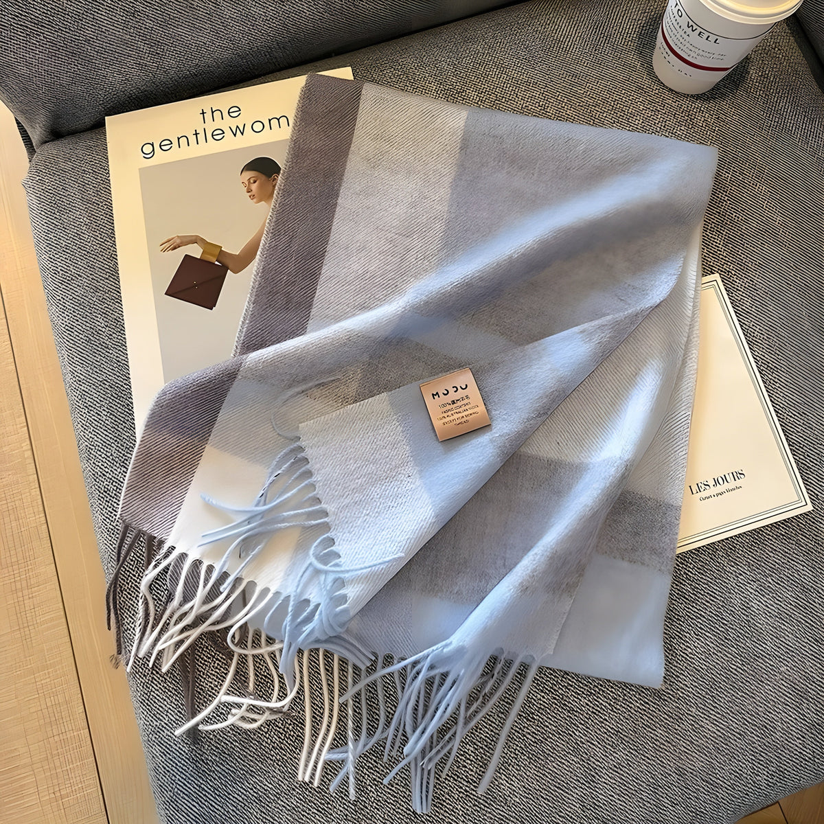 Plaid Cashmere Wrap Shawl for Women – Oversized Warm Winter Accessory for Daily Wear & Special Events | Thomler