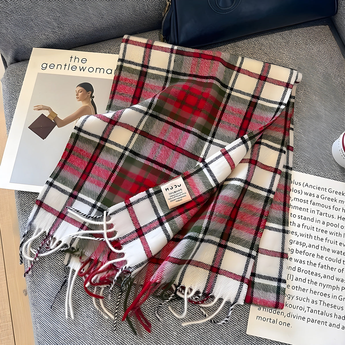 Plaid Cashmere Wrap Shawl for Women – Oversized Warm Winter Accessory for Daily Wear & Special Events | Thomler