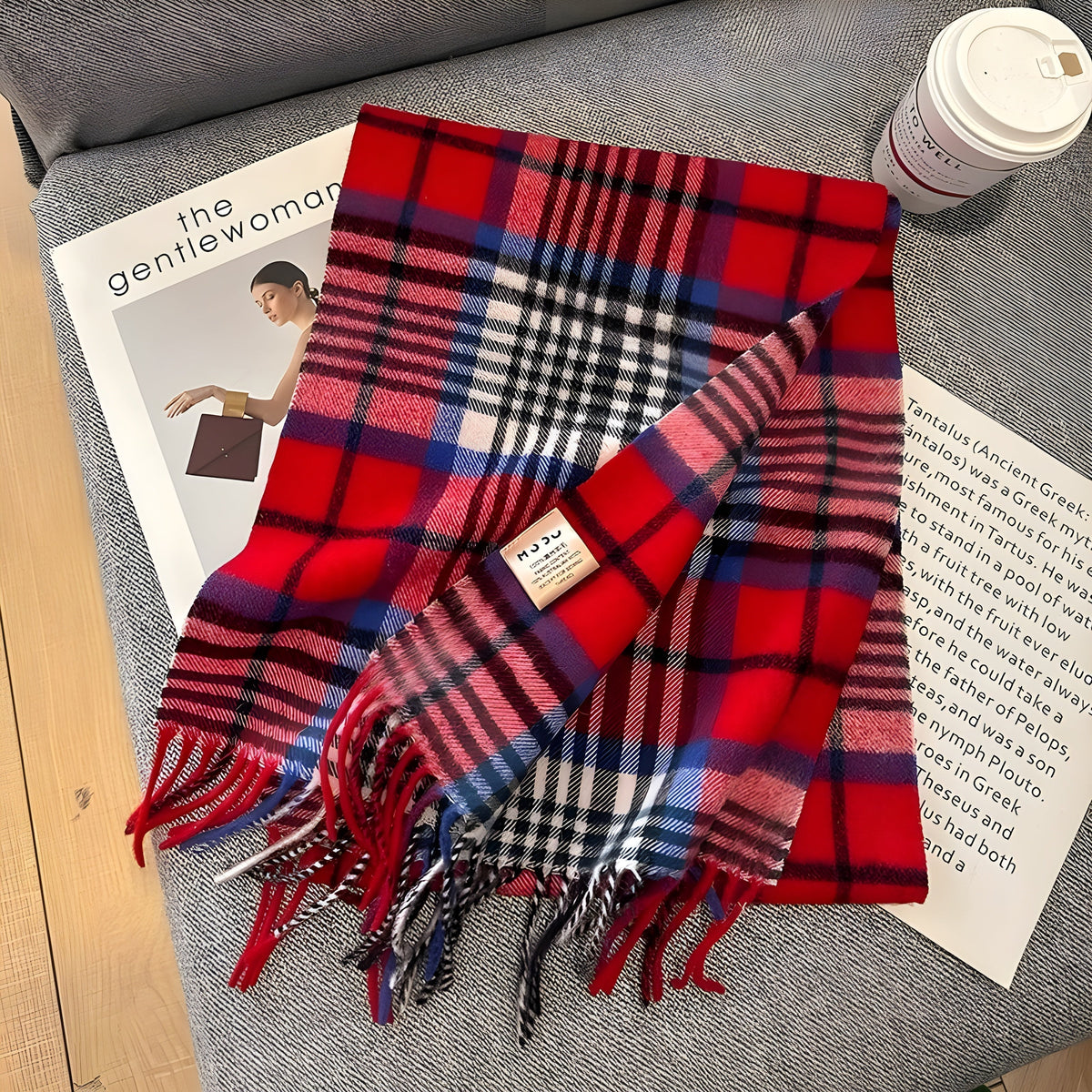 Plaid Cashmere Wrap Shawl for Women – Oversized Warm Winter Accessory for Daily Wear & Special Events | Thomler