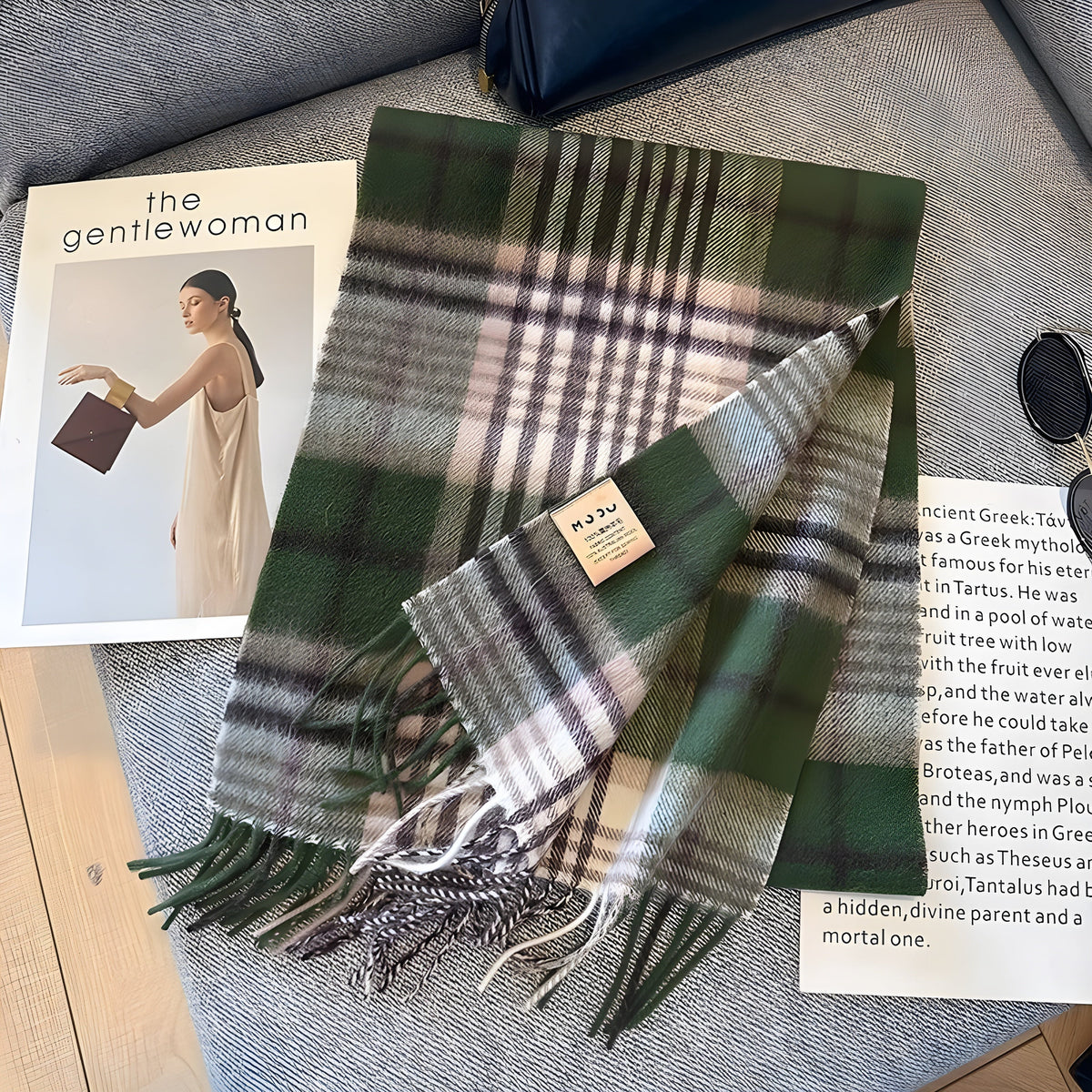 Plaid Cashmere Wrap Shawl for Women – Oversized Warm Winter Accessory for Daily Wear & Special Events | Thomler