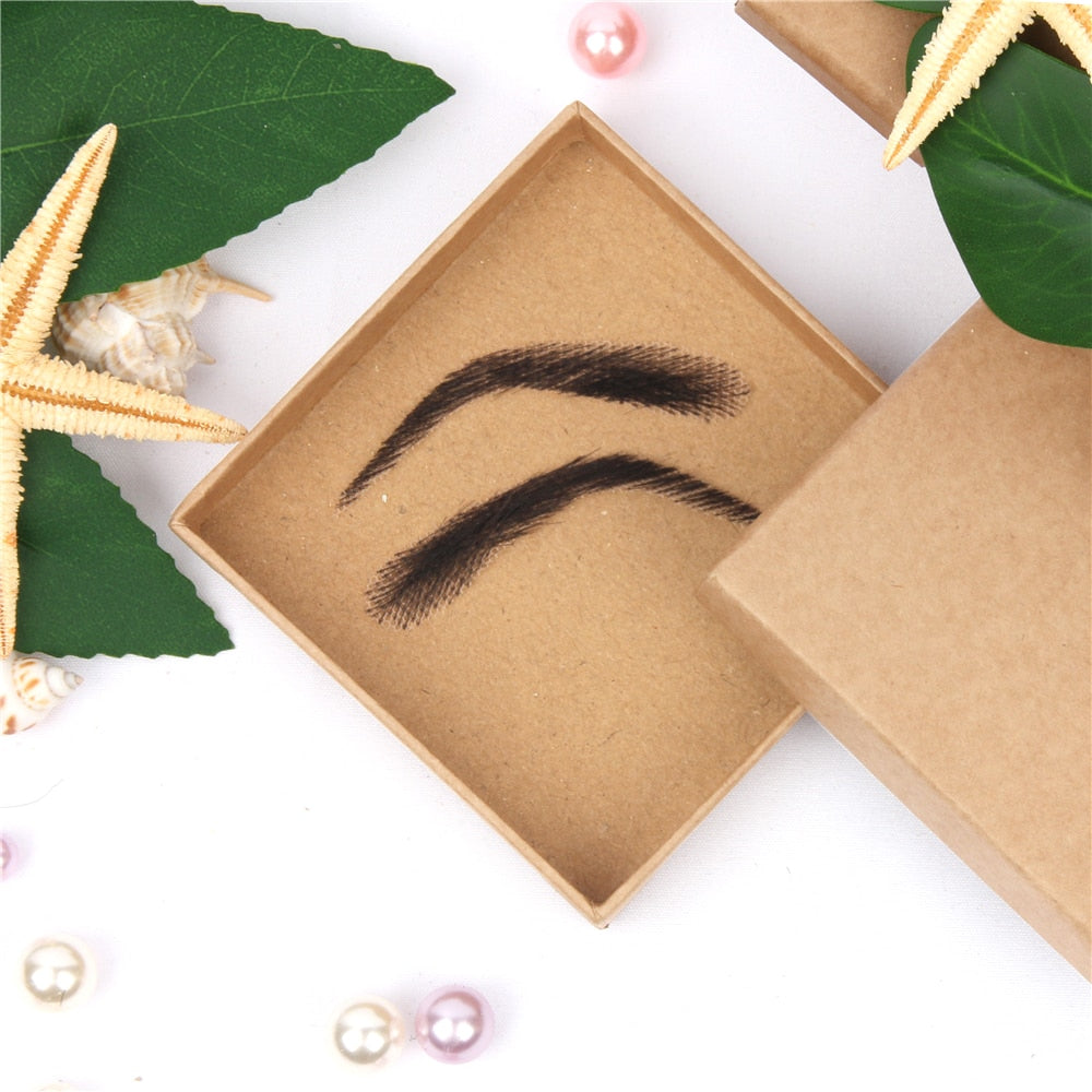 Temporary Adhesive Eyebrow Hairpieces for Natural Fuller Brows – Reusable 4D False Eyebrows for Women & Men | Thomler