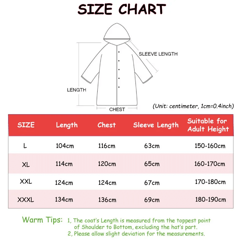 Full-Length Waterproof Hooded Rain Jacket for Adults – Lightweight Foldable Travel Coat for Men & Women – Black | Thomler