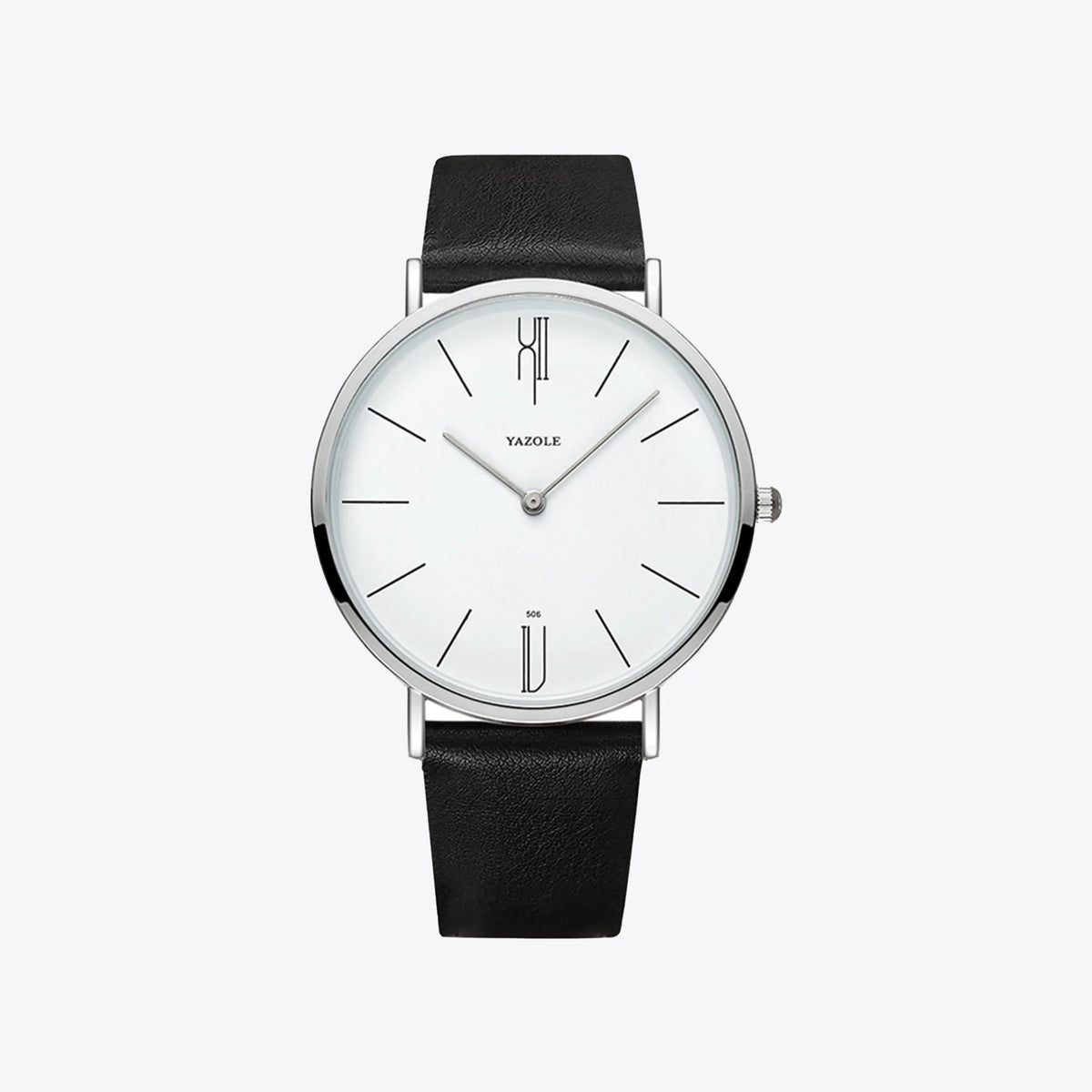 Classic Quartz Wristwatch with Genuine Leather Band for Men – Refined Minimalist Dial, Stainless Steel Case, Adjustable Strap | Thomler