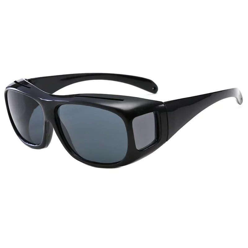 Polarized Fit-Over Sunglasses for Prescription Eyewear with Side Shields for Driving & Outdoor Use | Thomler