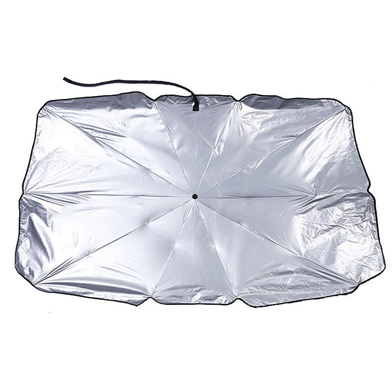 Automotive Windshield Parasol for Interior Temperature Control & Dashboard Protection in Sedans, SUVs, Trucks | Foldable Reflective Car Shad | Thomler