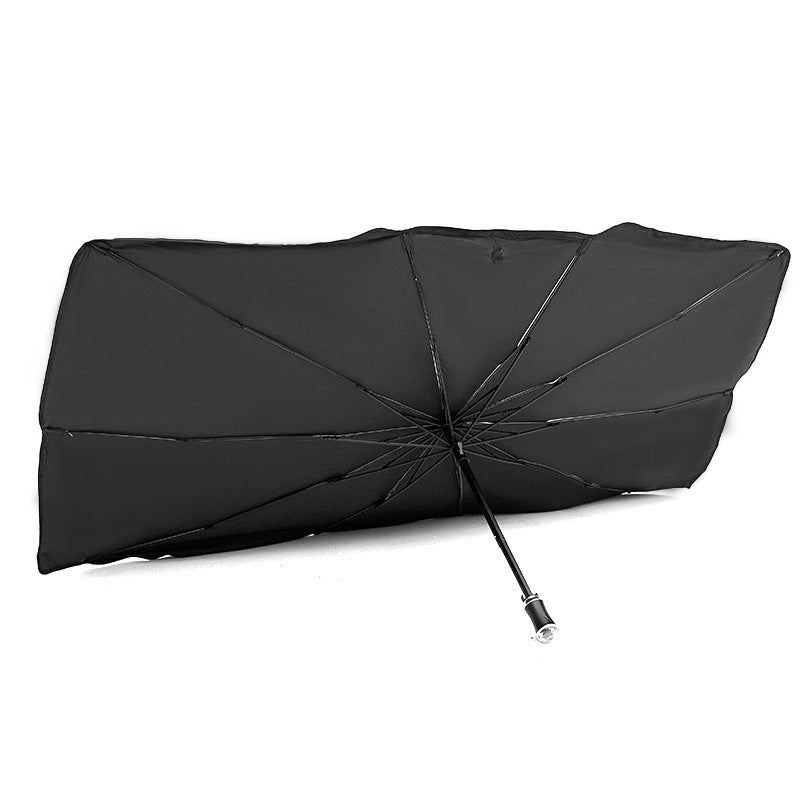 Automotive Windshield Parasol for Interior Temperature Control & Dashboard Protection in Sedans, SUVs, Trucks | Foldable Reflective Car Shad | Thomler