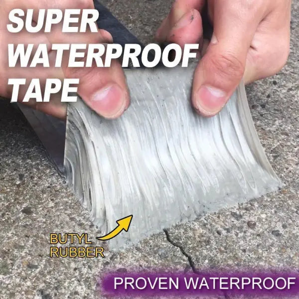 Heavy-Duty Aluminum Foil Leak Repair Tape – Butyl Rubber Self-Adhesive Seal for Roofs, Gutters, Pipes & RVs – Waterproof & Heat-Resistant | Thomler