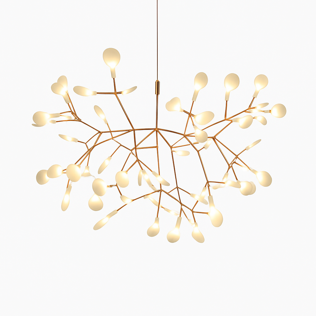 Pendant Light Metal LED 15 in Adjustable Modern Dining Room Living Room Lighting 27 45 63 Bulbs | Thomler