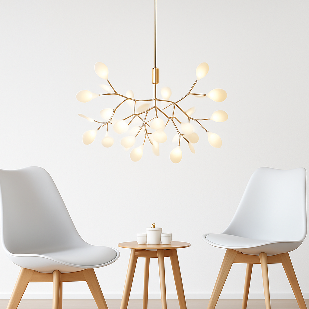 Pendant Light Metal LED 15 in Adjustable Modern Dining Room Living Room Lighting 27 45 63 Bulbs | Thomler