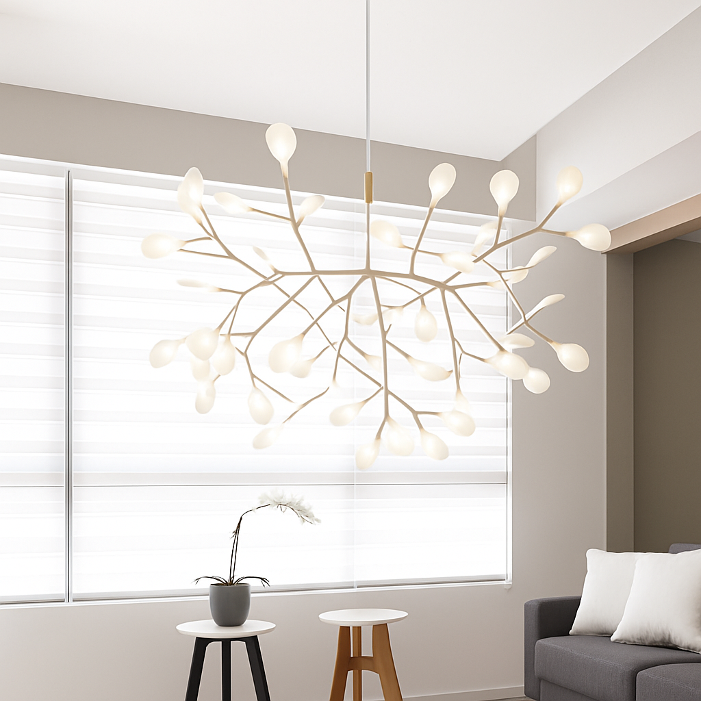 Pendant Light Metal LED 15 in Adjustable Modern Dining Room Living Room Lighting 27 45 63 Bulbs | Thomler