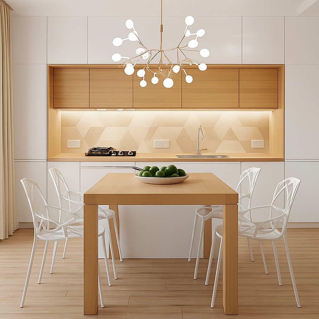 Pendant Light Metal LED 15 in Adjustable Modern Dining Room Living Room Lighting 27 45 63 Bulbs | Thomler
