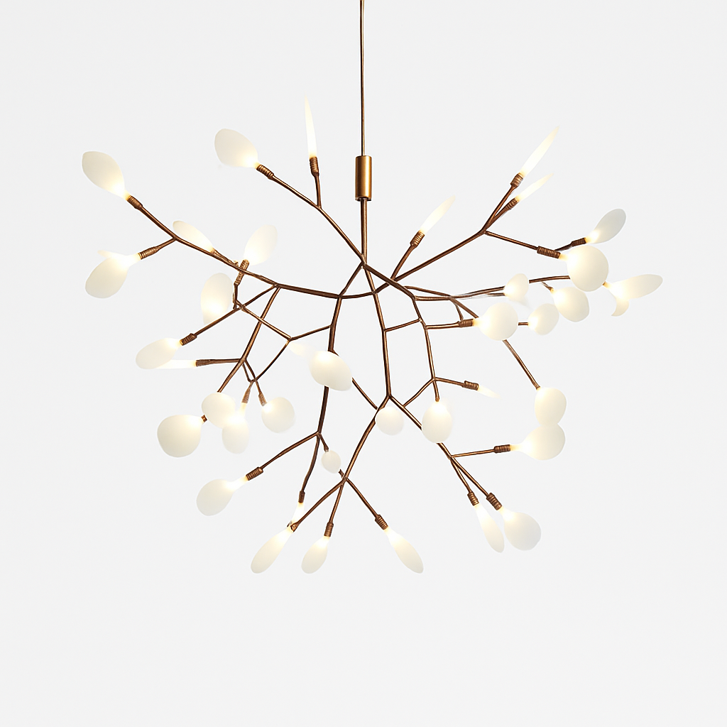 Pendant Light Metal LED 15 in Adjustable Modern Dining Room Living Room Lighting 27 45 63 Bulbs | Thomler