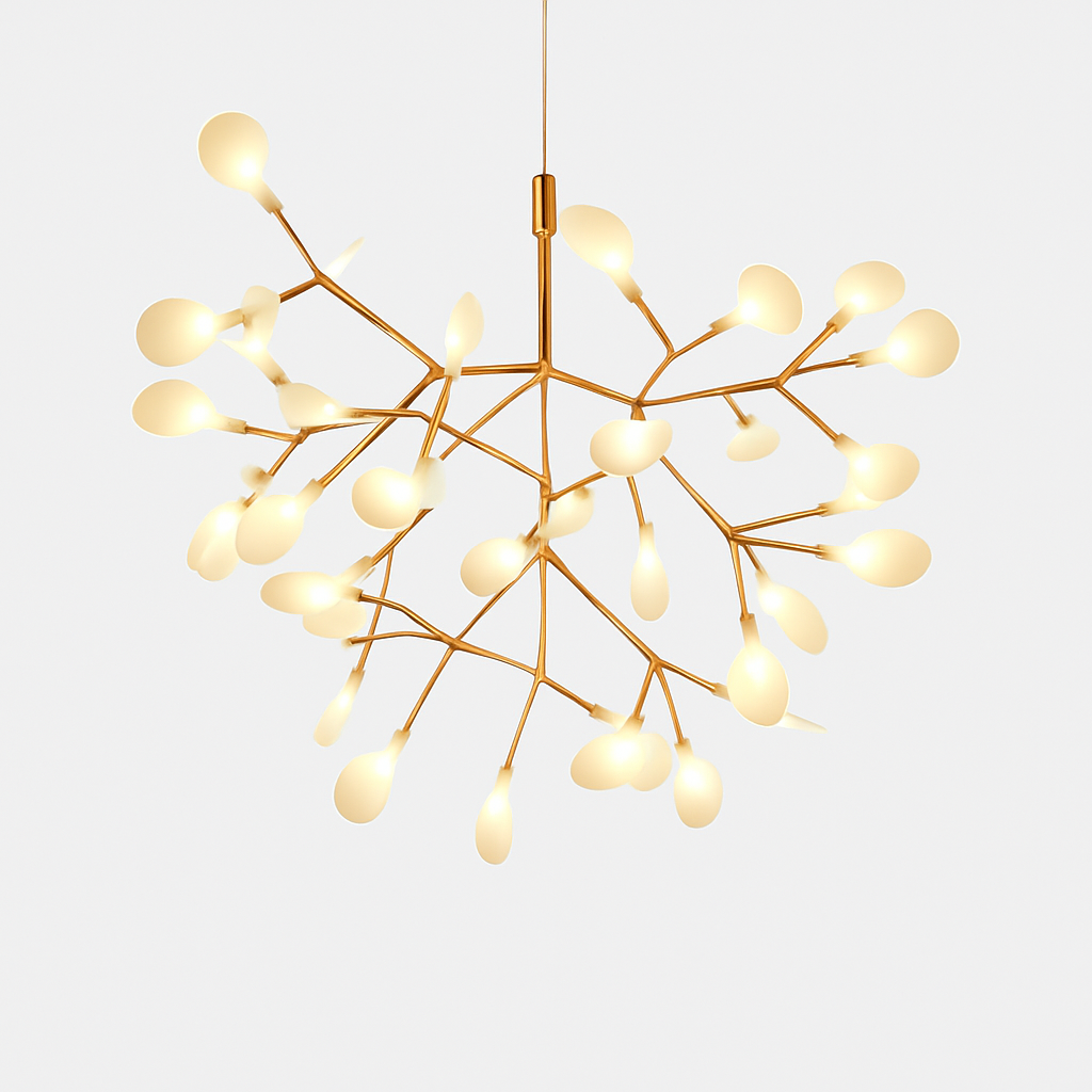 Pendant Light Metal LED 15 in Adjustable Modern Dining Room Living Room Lighting 27 45 63 Bulbs | Thomler