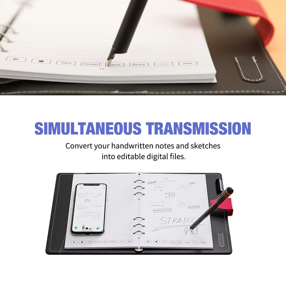 Smart Pen with Real-Time Handwriting to Text Conversion – Wireless Note Digitizer for Students, Professionals & Meetings – Works with Any | Thomler