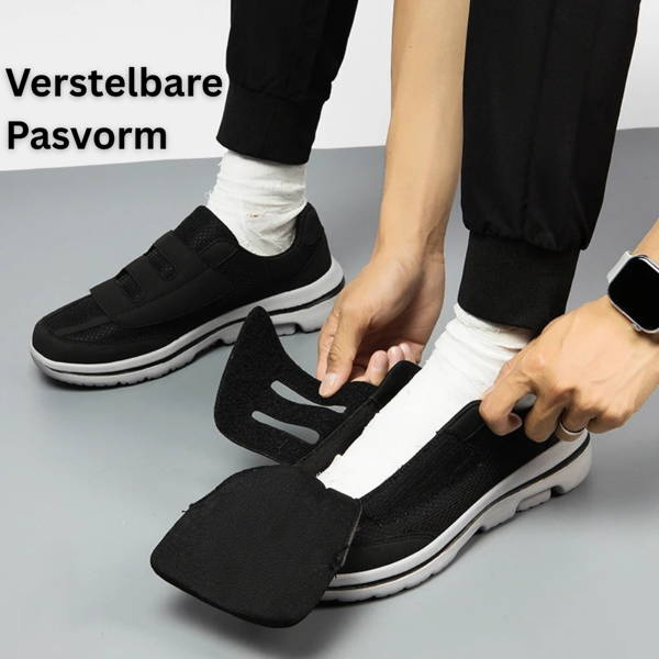 Adjustable Wide-Fit Comfort Shoes for Swollen Feet & Diabetic Care with Hook-and-Loop Straps | Thomler