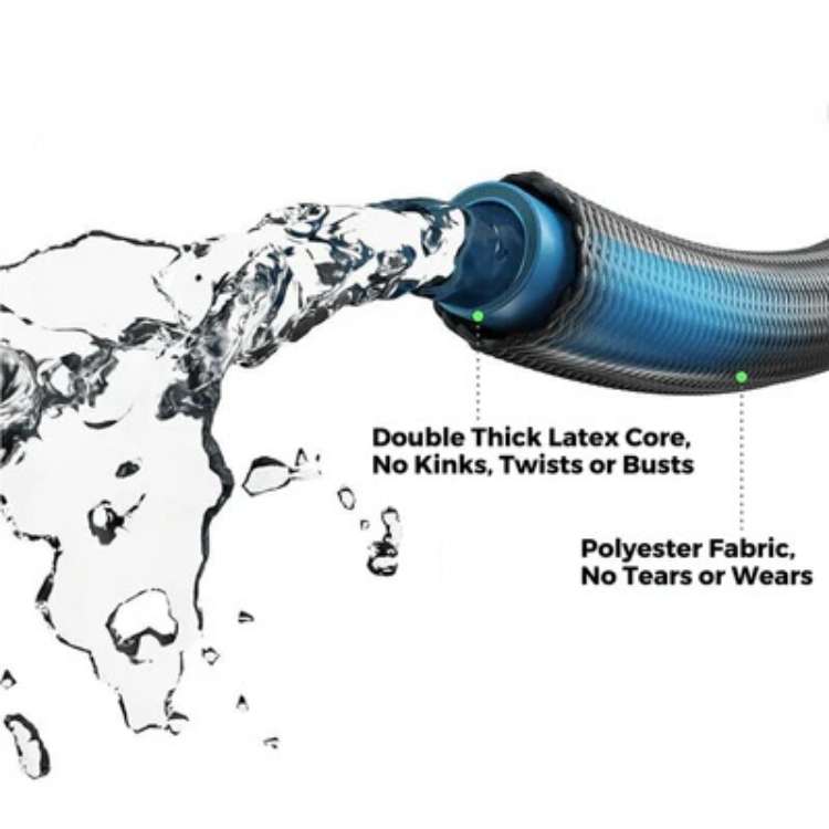 Expandable Water Hose 100 ft Self-Draining Flexible Tubing for Lawn Watering Car Wash Patio Cleaning No-Kink Garden Hose with Reinforced | Thomler