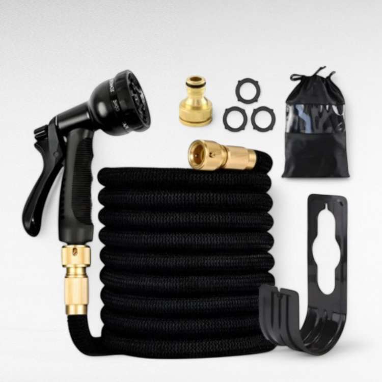 Expandable Water Hose 100 ft Self-Draining Flexible Tubing for Lawn Watering Car Wash Patio Cleaning No-Kink Garden Hose with Reinforced | Thomler