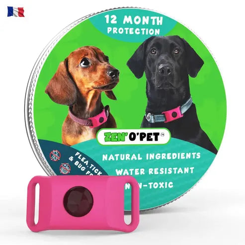 Flea and Tick Collar for Dogs – 8-Month Natural Protection for All Breeds & Sizes – Water-Resistant Adjustable Pest Repellent | Thomler