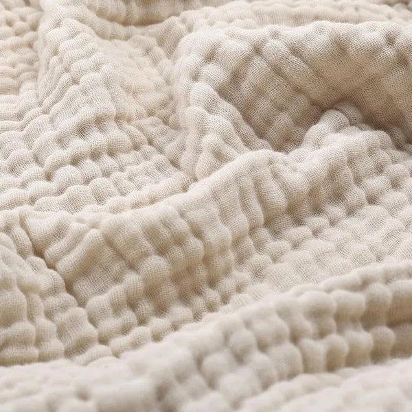 Soft Cotton Muslin Throw Blanket - Lightweight All-Season Comfort for Couch, Bed & Living Room - Hypoallergenic Breathable Fabric | Thomler