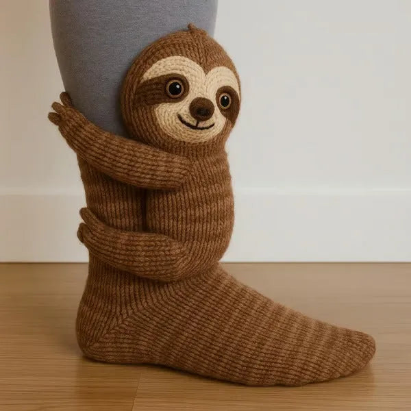 Plush Animal Slipper Socks with 3D Design – Cozy Winter Footwear for Kids & Adults | Thomler