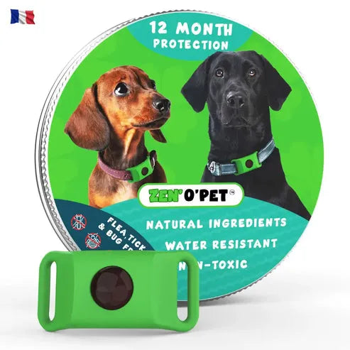 Flea and Tick Collar for Dogs – 8-Month Natural Protection for All Breeds & Sizes – Water-Resistant Adjustable Pest Repellent | Thomler
