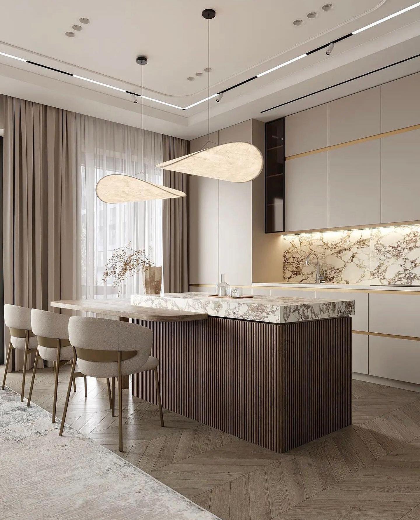 Pendant Light Dupont Paper 23.6 in Ceiling Adjustable Modern Indoor Dining Room Kitchen Lamp | Thomler
