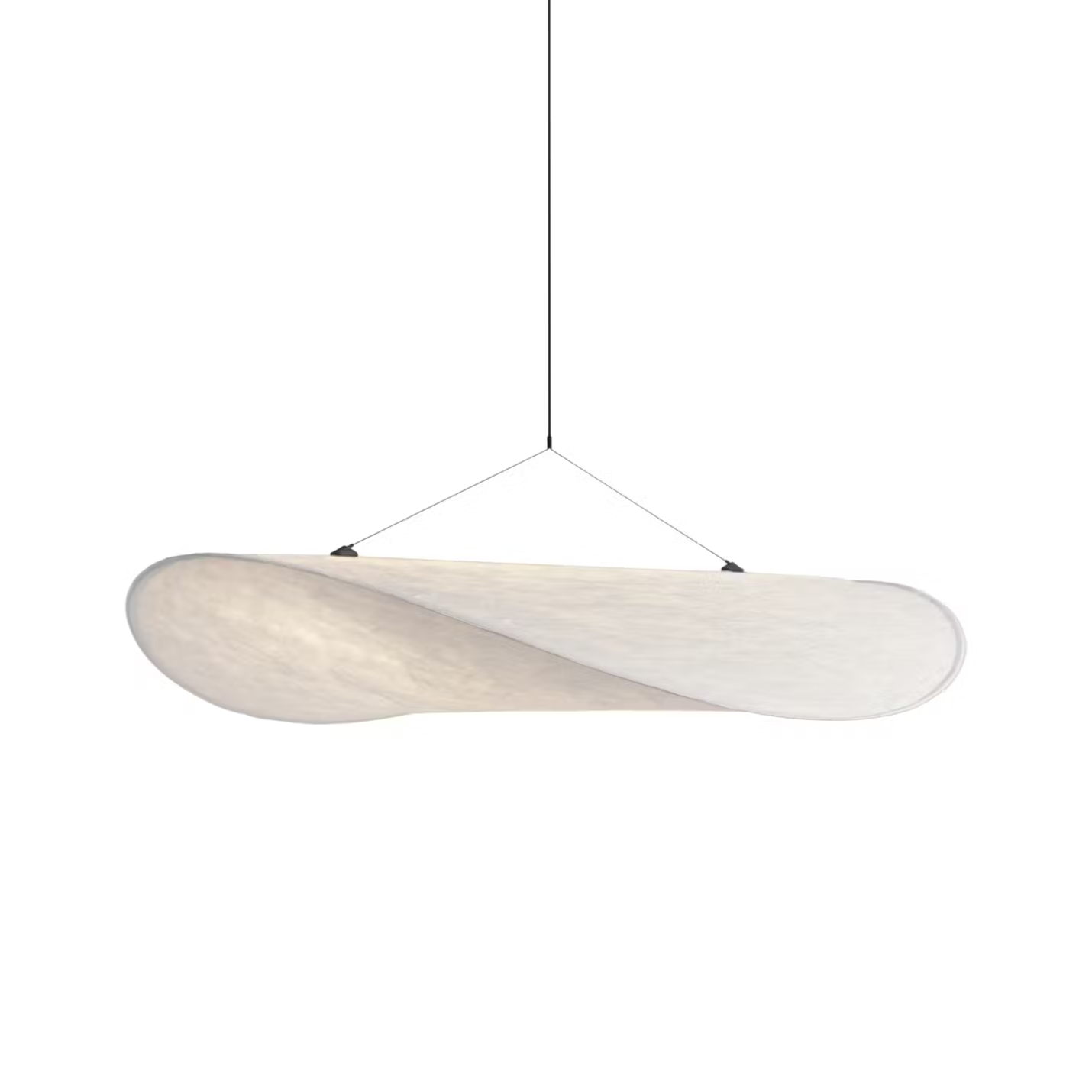 Pendant Light Tyvek 129.0 cm Cloud-Shaped Dimmable Ceiling Lamp White Dining Room Living Area Statement Lighting | Thomler