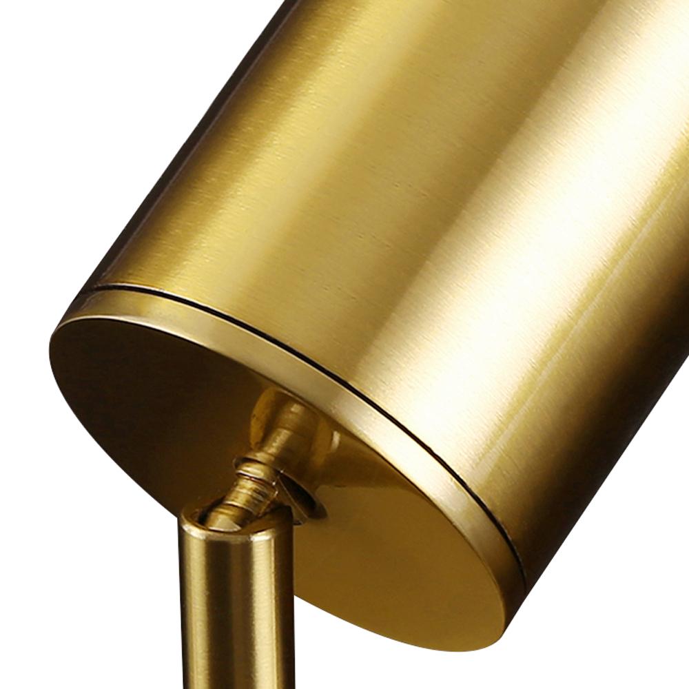 Adjustable Brass Spotlight Ceiling Light | Swivel GU10 Track Head Fixture for Kitchen, Hallway & Living Room | Modern Minimalist Gold | Thomler