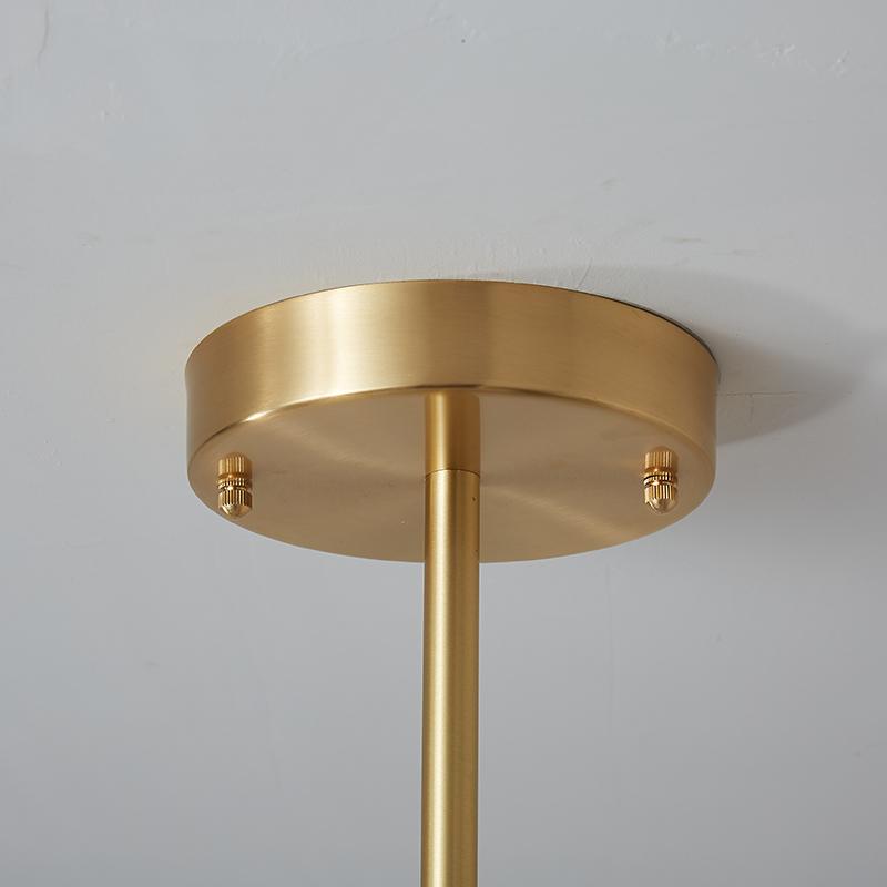 Ceiling Light Metal 44.0 cm Brass Six-Arm Indoor Dining Room Living Room Chandelier Modern Pendant Lighting Fixture | Thomler