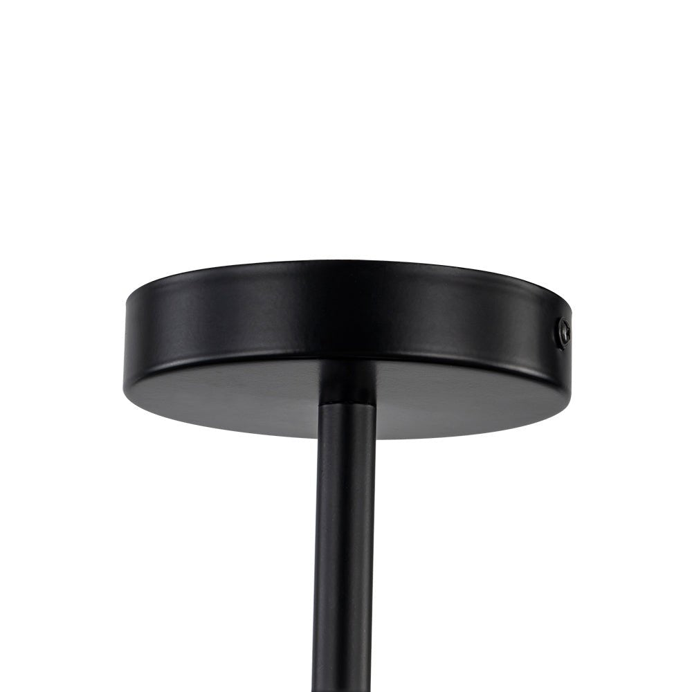 Ceiling Lamp Crystal 50.0 cm Round Drum Black Brass Living Room Bedroom Flush Mount Light Fixture E14 Dimmable | Thomler