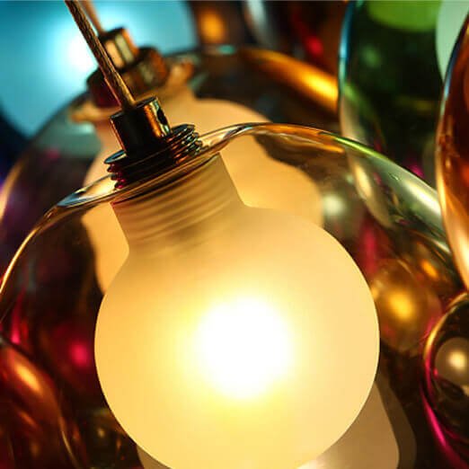Pendant Light Glass Cluster 50.0 cm Multicolour Modern Kitchen Dining Room Hanging Lamp | Thomler