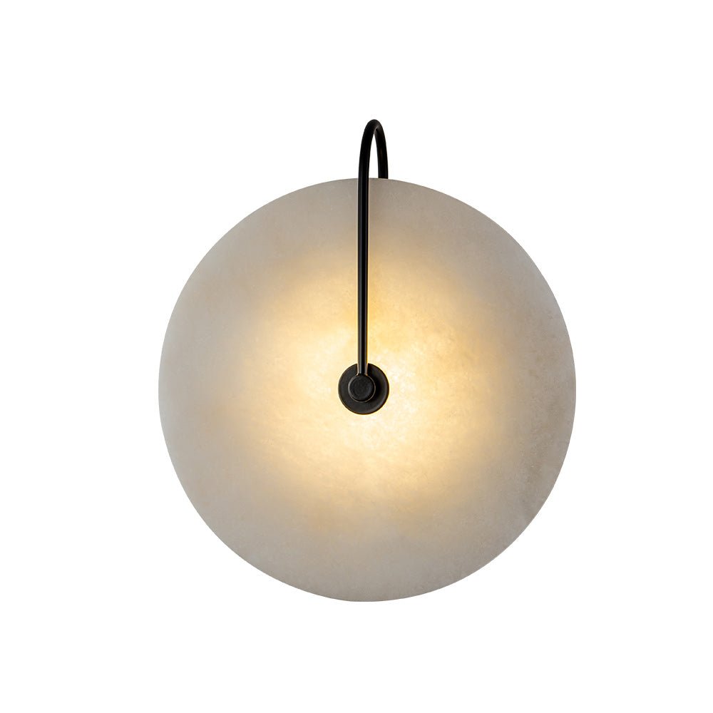 Wall Lamp Marble Shade LED 5W Black White Bedroom Hallway Accent Light Mid Century Lighting | Thomler