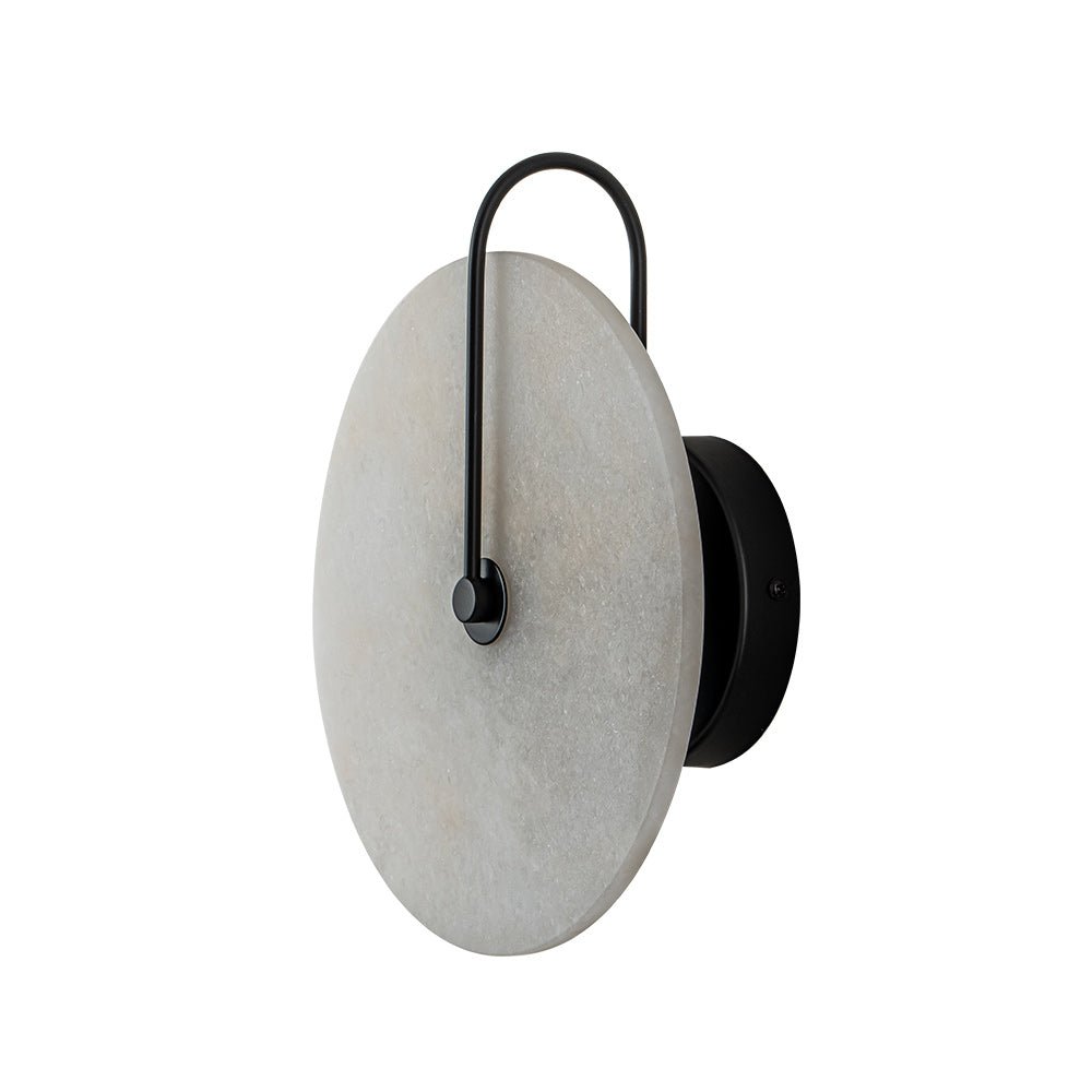 Wall Lamp Marble Shade LED 5W Black White Bedroom Hallway Accent Light Mid Century Lighting | Thomler